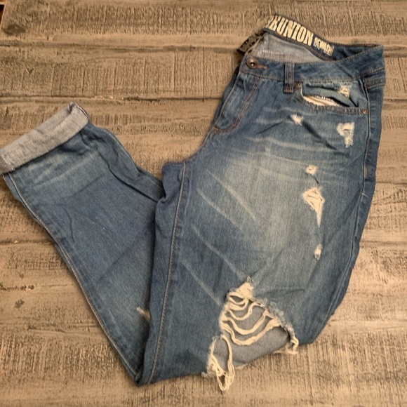 Women’s Vintage Reunion Rewash Karma Classic Rise Jean, 13/31 size, 25”Long, EUC - Picture 2 of 8